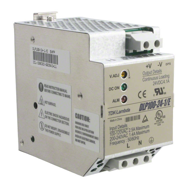 【DLP100-24-1】AC/DC DIN RAIL SUPPLY 24V 98W